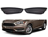 munirater 2-Pack Front Bumper Fog Light Cover Grilles Replacement for 2015-2018 Ford Focus S/SE Models Left and Right Side