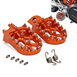 JFG RACING Dirt Bike Foot Pegs,Motorcycle Foot pegs pedals Foot rests CNC Wide For 65-1290 SX SXF EXC EXCF XC XCF XCW SUPER MOTO ENDURO ADVENTURE FREERIDE Offroad