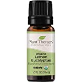 Plant Therapy Lemon Eucalyptus Organic Essential Oil 100% Pure, USDA Certified Organic, Undiluted, Natural Aromatherapy, Therapeutic Grade 10 mL (1/3 oz)