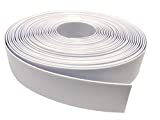 2" Wide Vinyl Strap for Patio Pool Lawn Garden Furniture 20' Roll_ Make Your Own Replacement Straps. Plus - 20 Free Fasteners! (201 White)