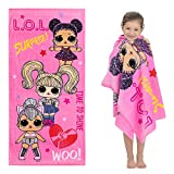 Franco Kids Super Soft Cotton Bath/Pool/Beach Towel, 58 in x 28 in, LOL Surprise