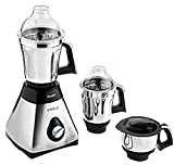 Preethi Steele 3-Jar Mixer Grinder, 550-Watt, Silver