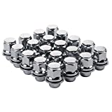 ZY WHEEL Set of 20pcs 12X1.5mm Hex 13/16'' (21mm) Chrome Mag Style Lug Nuts with Washer Closed End for Toyota Lexus Scion Pontiac Factory OEM Mag Seat Wheels