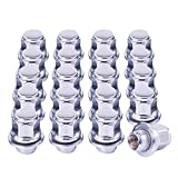 M12x1.5 Lug Nuts, 12x1.5mm Wheel Lug Nuts Compatible with Toyota Avalon Camry Highlander Prius Sienna, Lexus IS300 LFA CT200h HS250h GS450h and More, Mag Lug Nut with Washer, Set of 20