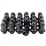 Wheel Accessories Parts Set of 24 12x1.5 Lug Nuts Black fit Toyota, Lexus 90942-01058 9008017036 9094201084 611-167 Mag Seat Wheel Lug Nut with Washer Fits Toyota Tacoma, Tundra, Sequoia, 4Runner