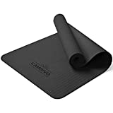 CAMBIVO Yoga Mat for Men and Women, Non-Slip TPE Workout Mat for Home Gym, Exercise Fitness Mat for Yoga, Pilates, Stretching (68" x 24" x 6 mm, Black)