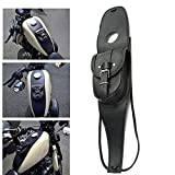 Motorcycle Gas Tank Leather Bag Dash Console Center Pouch Black Bag Leather for Harley Sportster XL 883 1200