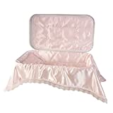 Pet Memory Shop Pet Casket - Elegance Pet Loss Coffin, Choose from 3 Colors & Styles, Pet Memorial Box, for Dogs, Cats, and Animals, Perfect as Pet Loss Gift (Small, White/Pink)