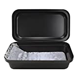 Pet Memory Shop Classical Series Pet Casket| Pet Burial Box for Dogs, Cats, and Animals | Provides Dignified, Loving Pet Memorial| Safe and Durable | Ideal as Pet Loss Gift - (Small, Black/Silver)