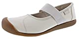 KEEN Women's Sienna Canvas Mary Jane Easy on Shoe Flat, Natural/Birch, 8.5