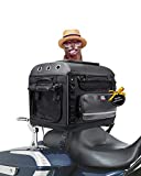 Kemimoto Motorcycle Dog/Cat Carrier Bags Pet Voyagers for Street Glide Road King with Passenger Seat Sissy Bar or Luggage Rack Touring Trike Models
