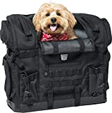 Kuryakyn 5723 Titan Pet Palace: Portable Weather Resistance and Heat Reducing Motorcycle Dog/Cat Carrier Crate for Touring Seat, Black