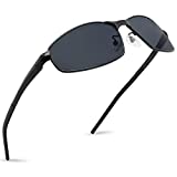 MAXJULI Polarized Sunglasses for Men Women Driving Fishing MJ8015 (Black&Grey)