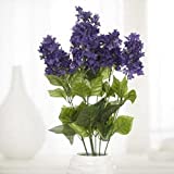 Factory Direct Craft Artificial Purple Lilac Bush | Poly Silk Lilac Flowers for Easter, Spring and Summer Dcor