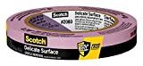 Scotch 2080-18EC ScotchBlue Delicate Surfaces Painters Tape, 0.70" Width, Purple