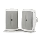 Yamaha All Weather Indoor & Outdoor Wall Mountable Natural Sound 120 watt 2-way Acoustic Suspension Speakers (Set of 2) White with 5" High Compliance Woofer, 1/2" PEI Dome Tweeter & Wide Frequency Response + 50 ft 16 Gauge Speaker Wire - Compatible with All Audio / Video Receivers, Components, CD Players & Home Theater Sound Systems