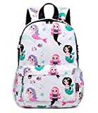 Abshoo Little Kids Toddler Backpacks for Preschool Backpack With Chest Strap (Mermaid White)