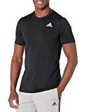 adidas Men's Tennis Freelift Tee, Black, Large