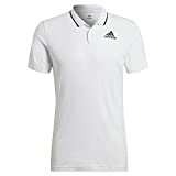 adidas Men's Tennis Freelift Polo Shirt, White, Large