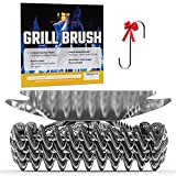 KP Grill Brush and Scraper Bristle Free 2 in 1 Safe Grill Cleaner Design  No Bristles in Your Food BBQ Brush Smart Super Grip Handle & Bonus Metal Hanger Best Grill Cleaning Kit +3 eBooks