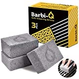 Barbi-Q Grill Cleaning Bricks - Grill Stone | Griddle Cleaner Block - Stone Brick Cleaner for BBQ | Grills | Racks | Flat Top Grill | Pool | Toilet Cleaner - (Pack of 3)