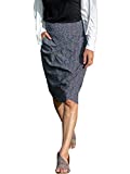 RipSkirt Hawaii - Length 3 - Quick Wrap Cover-up That Multitasks as The Perfect Travel/Summer Skirt (Large / 12-14, Black Pearl Batik)