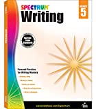 Spectrum 5th Grade Writing Workbook, Informative, Persuasive, News Report, Article, and Story Writing Prompts, Writing Practice for Kids, Classroom or Homeschool Curriculum