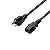 Power Cord Fit for Ion Pathfinder Speaker Heavy Duty Computer Monitor Dell Alienwaree Precision Gaming HP Elitebook Asus ROG Lenovo Thinkpad Charger 3 Prong Universal Cable: Nema 5-15P to IEC320C13