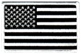 American Flag Embroidered Patch Black & White United States of America Subdued Military Uniform Emblem