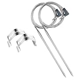 Stanbroil Thermometer Probe with Clips, Set of 2 Waterproof Meat Probe Replacement for Maverick ET-732/733 and Ivation IVA-WLTHERM IVAWT738