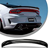 Auraroad Rear Spoiler Carbon Fiber Style Compatible with Dodge Charger 2011-2021 RT SXT SRT, Rear Trunk Ducktail Lip Wing