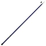 Anley 10Ft Telescopic Flagpole - Retractable Fiberglass Outdoor Telescoping flag pole - Reinforced Twist-to-tighten Section & Clip Hook Top - Lightweight Durable Pole(Blue)