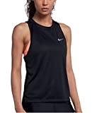 Nike Womens Dry Miler Running Tank Top Black/Reflective Silver AT4210-010 (Small)