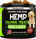 Hemp Calming Chews for Dogs with Anxiety and Stress - Dog Calming Treats - Storms, Barking, Separation - Valerian Root - Melatonin - Hemp Oil - Dog Anxiety Relief - Made in USA | 170 Soft Chews