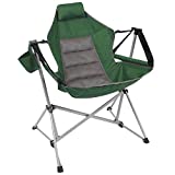 Swing Chair Lounger Wide Seat with Adjustable Backrest, Green