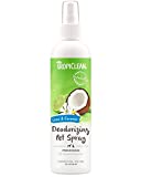 TropiClean Lime & Coconut Deodorizing Spray for Pets, 8oz - Made in USA - Helps Break Down Odors to Effectively Deodorize Dogs and Cats, Paraben Free, Dye Free, Clear, Model:TRLMSP8Z