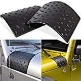 Danti Black Cowl Body Armor Outer Cowling Cover for Jeep Wrangler JK JKU Unlimited Rubicon Sahara X Off Road Sport 2007-2018(Pack of 2)