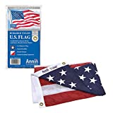 Annin Flagmakers Model 2460 American Flag All-Weather Nylon SolarGuard Nyl-Glo, 3 x 5 Feet