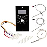 WADEO Replacement Parts for Pit Boss Pellet Grills Digital Temperature Control Panel Kit, Thermostat Controller Board, Temperature Probe, Ignitor, Meat Probe, Fuse and Fixing Band