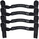 4 x Roll Bar Grab Handles Grip Handle for Jeep Wrangler YJ TJ JK JKU JL JLU Sports Sahara Freedom Rubicon X & Unlimited 1955-2021 2022 (Black)