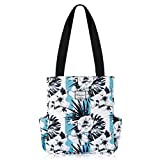 KAMO Floral Tote Bag - Waterproof Lightweight Handbags Travel Shoulder Bag for Hiking Yoga Gym Swimming Travel Beach