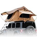 Dithoko Rooftop Tent Truck SUV Camping Rooftop Tent with Ladder, Rooftop Tents for Camping Waterproof Sunroof Tent Breathable Large Space Outdoor Travel Fishing Trailer Tent for 3-4 People