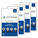 AllerEase Maximum Allergy Pillow Protector, Standard/Queen - 4 Pack