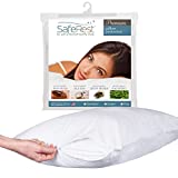 SafeRest Premium Hypoallergenic Bed Bug Proof Zippered Waterproof Pillow Protector (1) Standard Size
