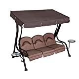 Garden Winds Replacement Canopy Top Cover for Deluxe 3-Person Model - 8329948-74" x 46" Will NOT FIT Any Other Model