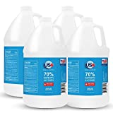 4 Gallons US+ 70% Isopropyl Alcohol (1 Gallon x 4) - USP/Medical Grade - FDA Registered - Made in USA