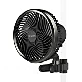 AC Infinity CLOUDRAY A6, Grow Tent Clip Fan 6 with 10-Speeds, EC-Motor, Weatherproof IP-44, Manual Swivel, Quiet Hydroponics Circulation Cooling