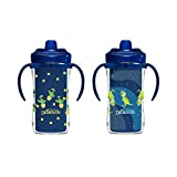 Dr. Browns Milestones Hard Spout Insulated Sippy Cup with Handles - Blue - 10oz - 2pk - 12m+