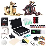 Dragonhawk Complete Tattoo Kit for Beginners 2 Pro Tattoo Machine Tattoo Power Supply Kit 7 Tattoo Inks 20 Tattoo Needles Tips Tattoo Supplies