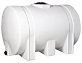 RomoTech 82124269 Horizontal with Legs Polyethylene Reservoir Water Storage Tank for Farming Construction and More, 550 Gallon, Saddle